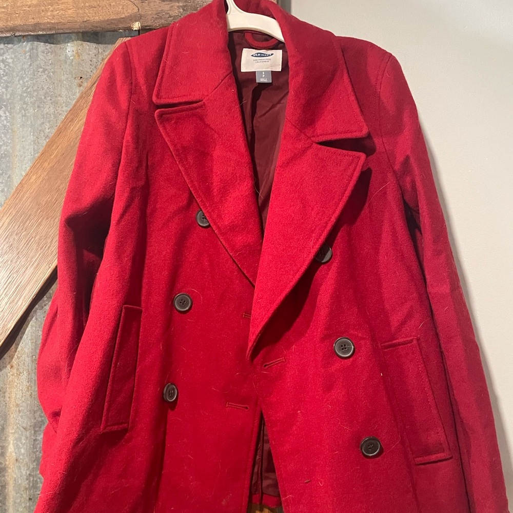 Women’s Red Old Navy Coat